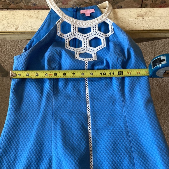 Beautiful blue white lily Pulitzer dress size 6 great condition - Picture 11 of 11